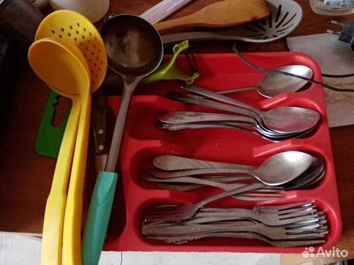 Набор столовых приборов мельхиор СССР