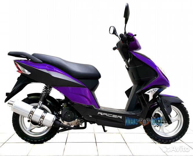 Скутер Racer RC150T-15F Flame 150 фиолетовый