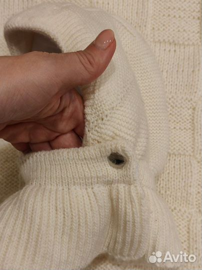 Шапка шлем для девочки зимняя