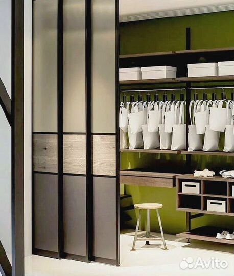 Каскадная раздвижная дверь перегородка