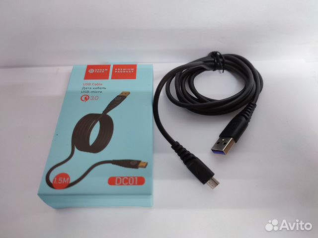 Кабель Dream DC01 QC3.0 Micro USB 2.4A 1,5м