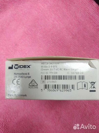 Widex dream модель D-9 заушный слуховой аппарат