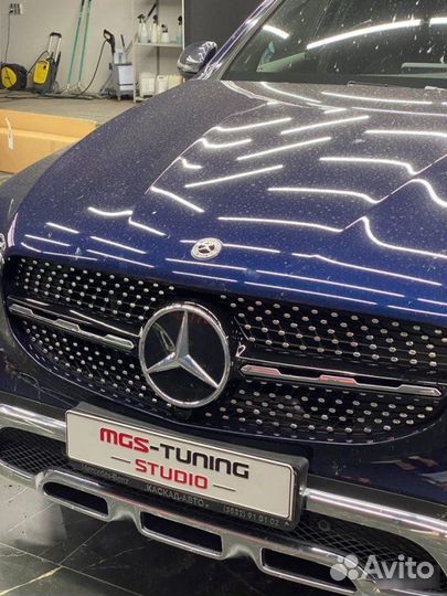 Решетка Diamond Black Mercedes GLC 253 рест не AMG