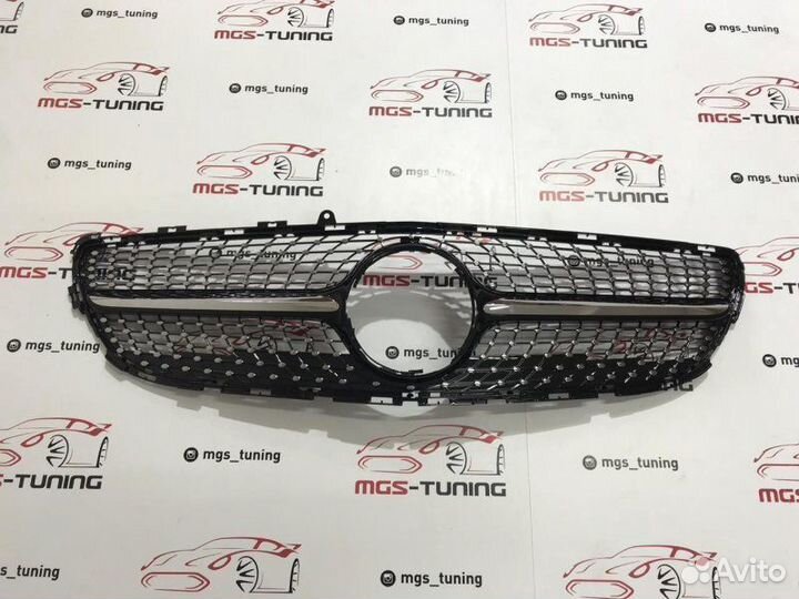 Решетка CLS W218 Diamond Black Без звезды