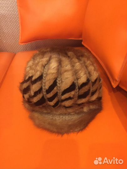 Шапка норковая женская