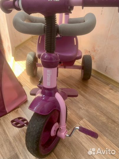 Детский велосипед с родительской ручкой