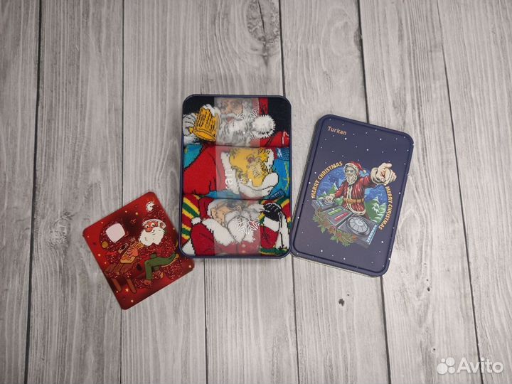 Носки высокие новогодние набор 3 пары