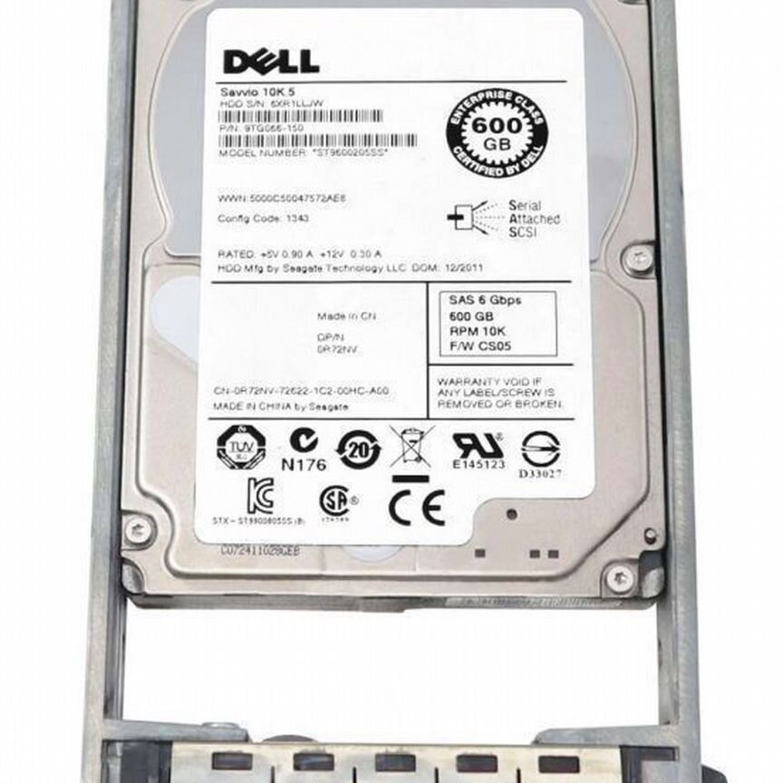 [R72NV] Жесткий Диск Dell 600gb Sas 2,5 R72nv
