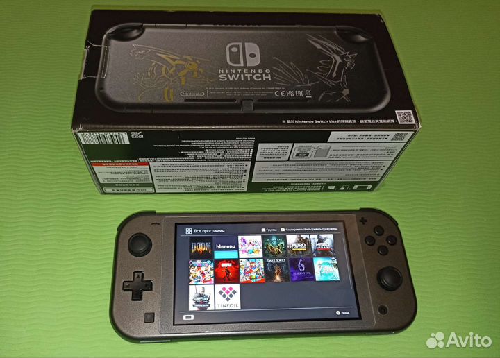 Nintendo switch lite dialga & palkia прошит 160gb