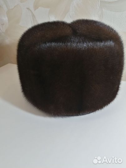 Норковая шапка мужская 55размер