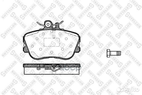 456 000BSX колодки дисковые п. с антискрип. пл