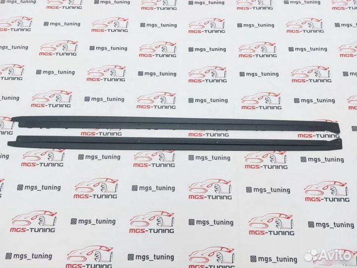 Лезвия порогов X6 F16 Черный мат M-Perfomance