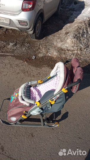 Санки коляска nika
