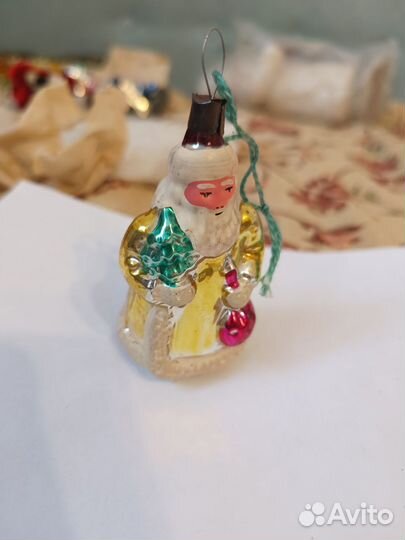 Елочная игрушка Дед Мороз СССР