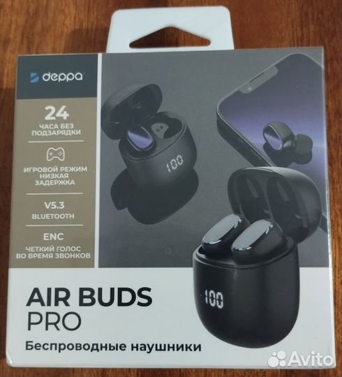 Беспроводные наушники Deppa Air Buds Pro новые
