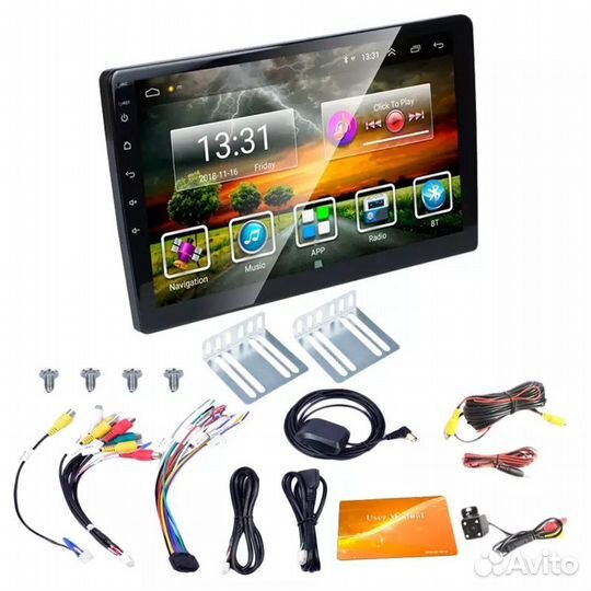 Магнитола 2 дин 10.1 и 9 дюйм (Android) + камера