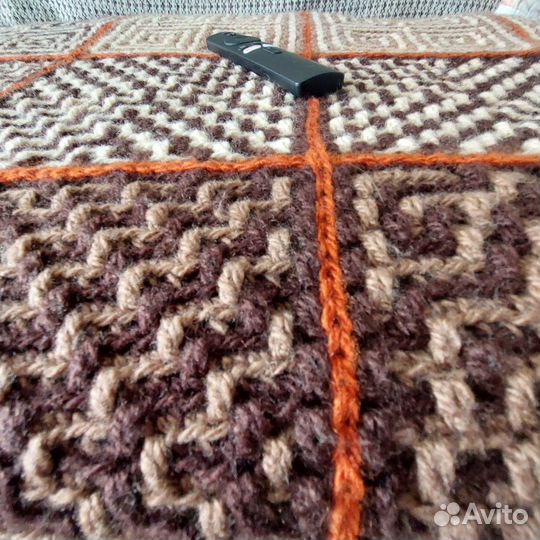 Плед новый вязаный 1.5 Х2.2 м