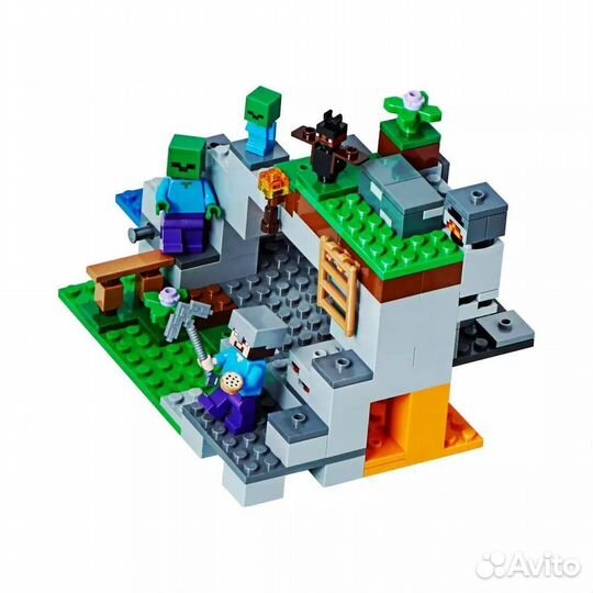 Конструктор майнкрафт My World 10810 пещера зомби