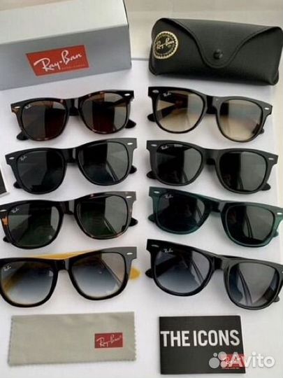 Очки ray ban wayfarer 54 коричневые