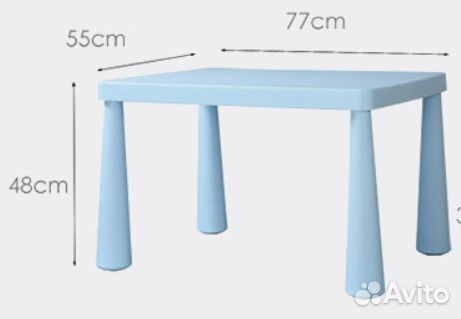 Детский стол новый аналог Икеа Маммут разные цвета