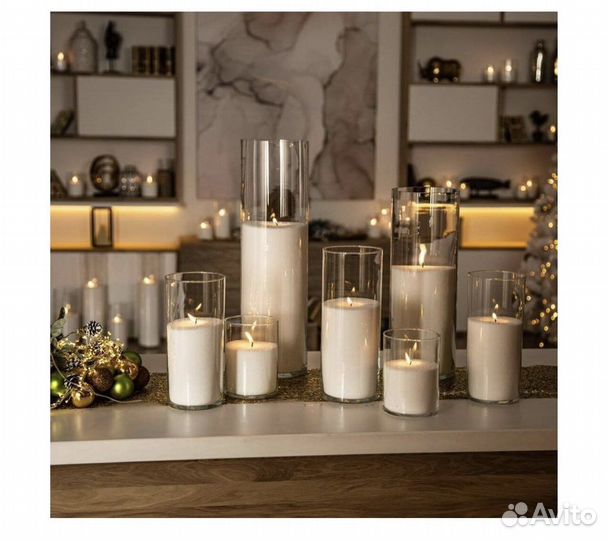 Насыпные свечи и вазы аренда