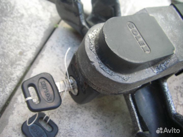 Противоугонный замок на руль solex (Германия)