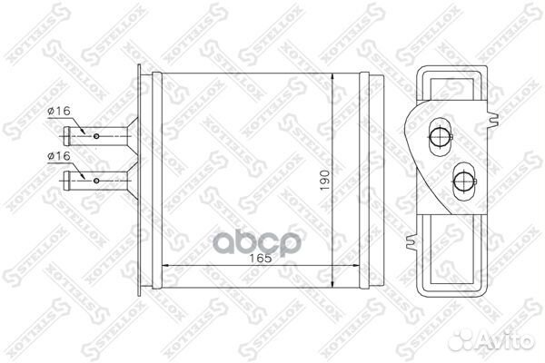 10-35007-SX радиатор печки Fiat Punto/Barchett
