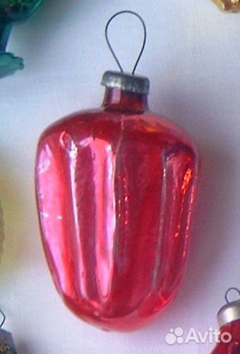 Советские игрушки на ёлку стекло картон подсвечник