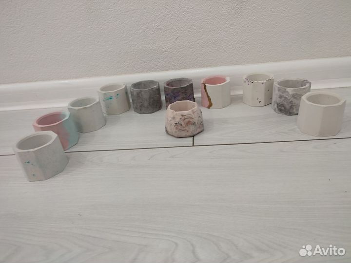 Кашпо из гипса