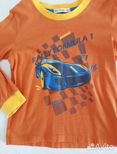 Джемпер с машиной для мальчика (рост 104 )