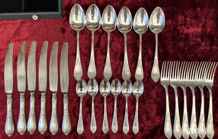 Набор столовых приборов мельхиор СССР