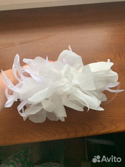 Свадебное украшение на голову цветы на гребне