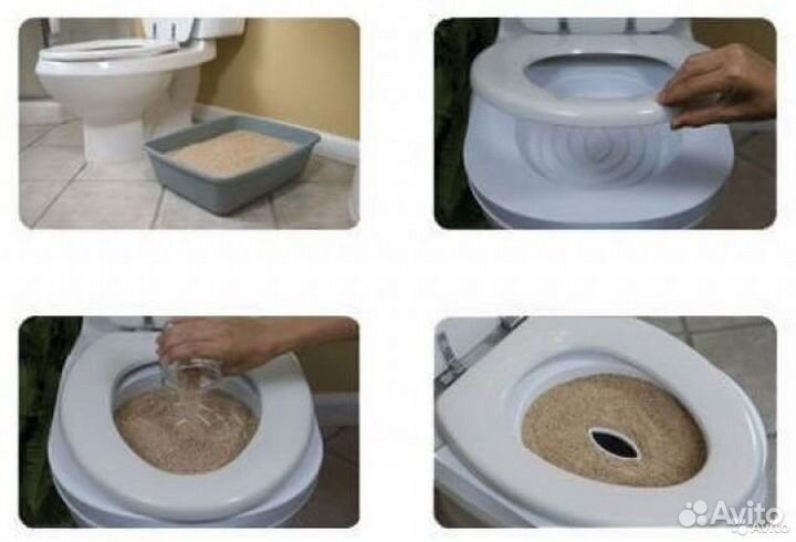 Лоток для приучения кошек к унитазу