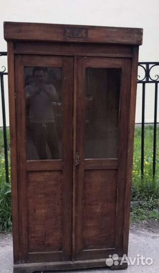 Антикварный буфет книжный шкаф+ рама