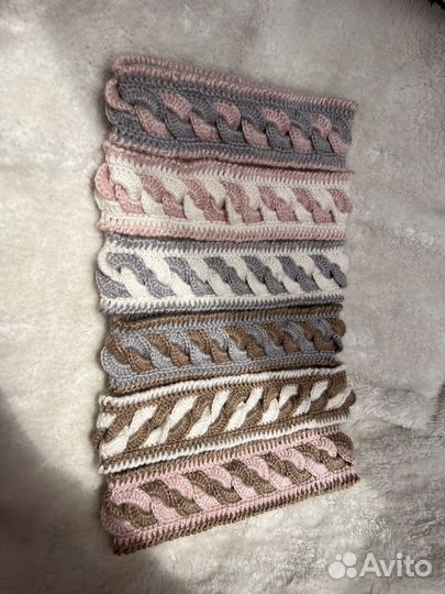 Повязка на голову вязаная