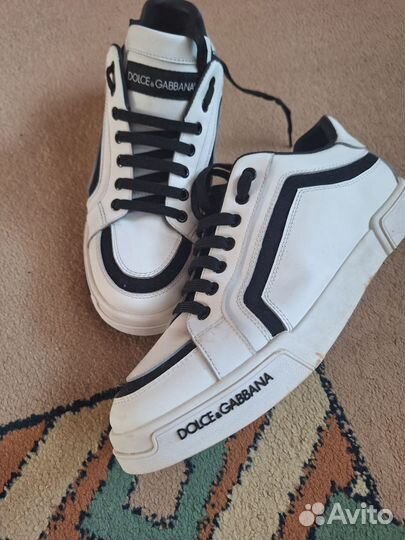 Мужские кожаные кеды