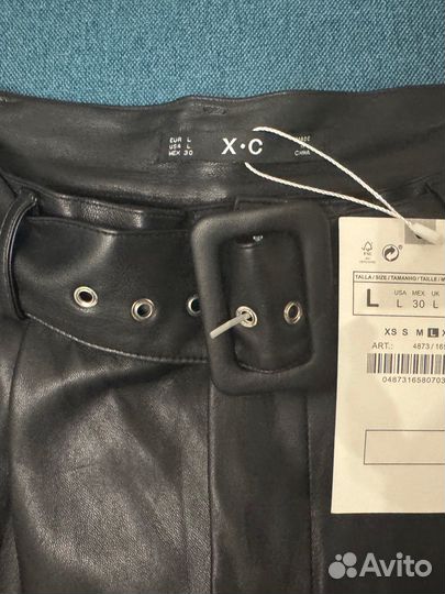 Шорты женские кожаные