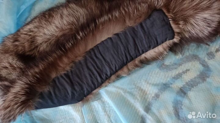 Меховой воротник из лисьей шерсти