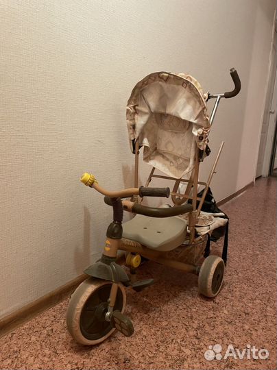 Детский велосипед с ручкой