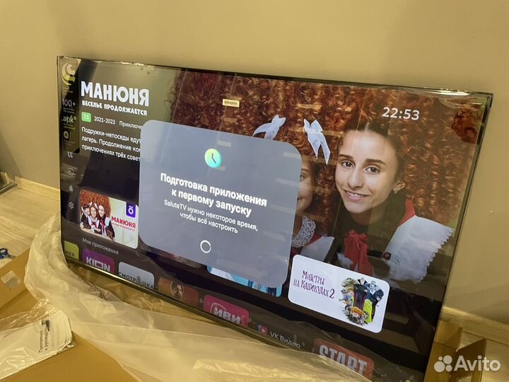 Новый SMART телевизор sber 55 