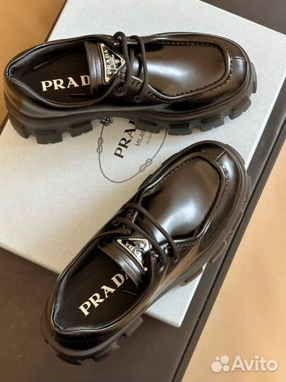 Ботинки prada женские лоферы