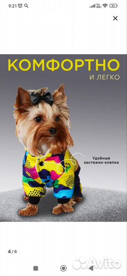 Комбинезон для собаки теплый