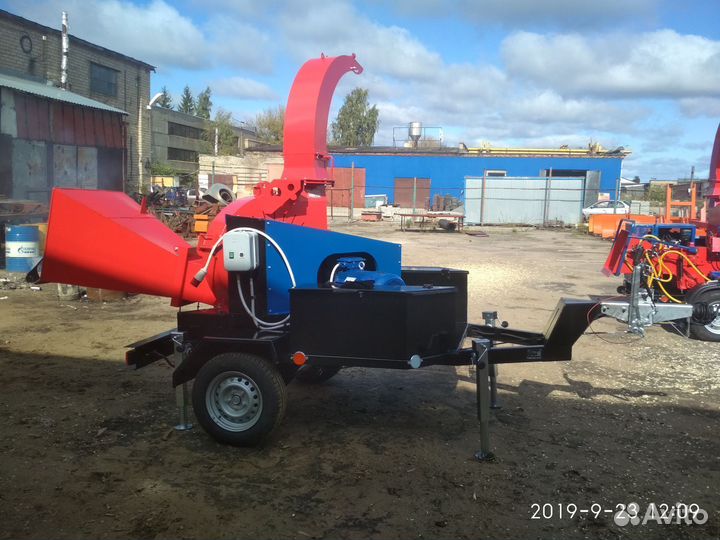 Измельчитель веток до 200мм прицепной, Эл.привод