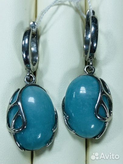 Серьги. Радонит. Яшма. Сердолик. Нефрит. Амазонит