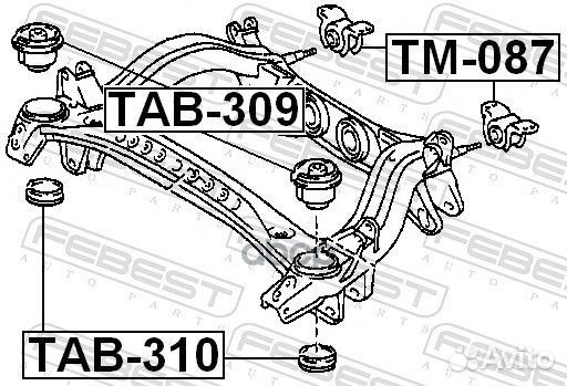 Сайлентблок TM-087 TM-087 Febest