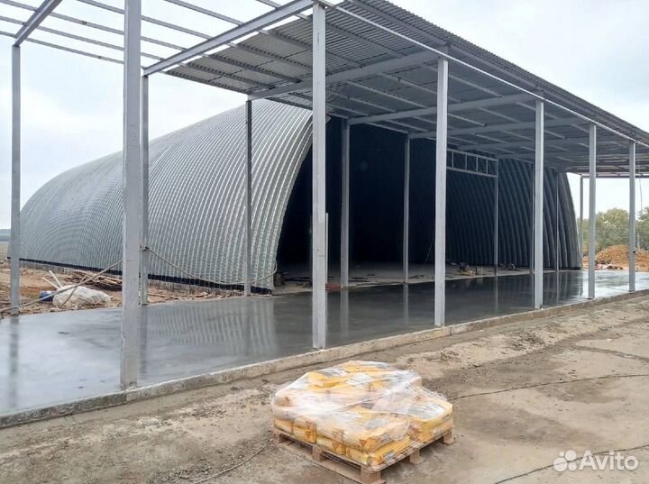 Бескаркасные и каркасные ангары