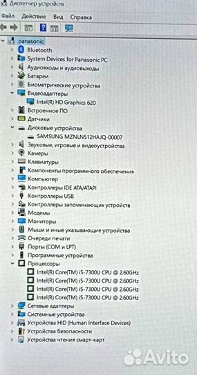 Panasonic CF-33 i5-7300U 220 часов