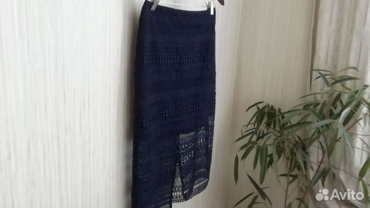 Кружевная гипюровая юбка