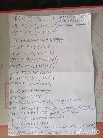 Пульт для телевизора