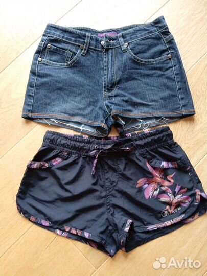 Джинсовые шорты, бриджи